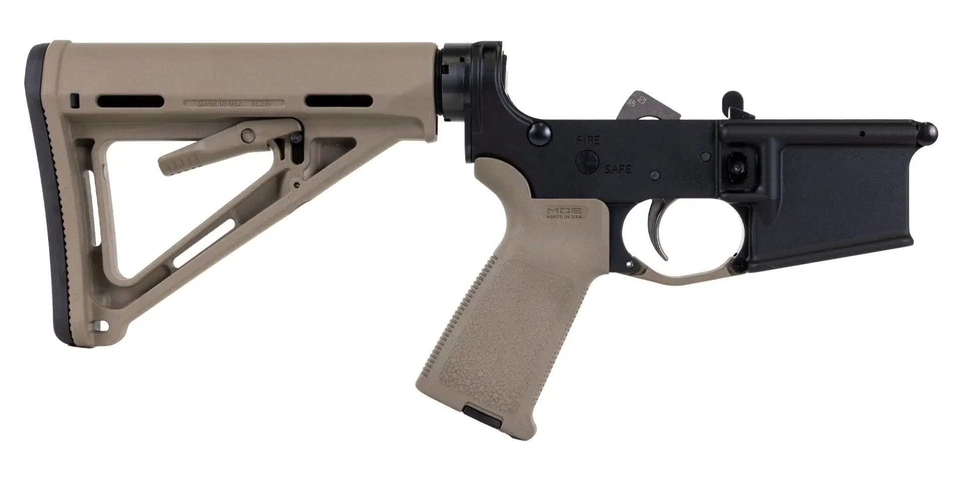 PSA AR15 Complete MOE EPT Stealth Lower, FDE
