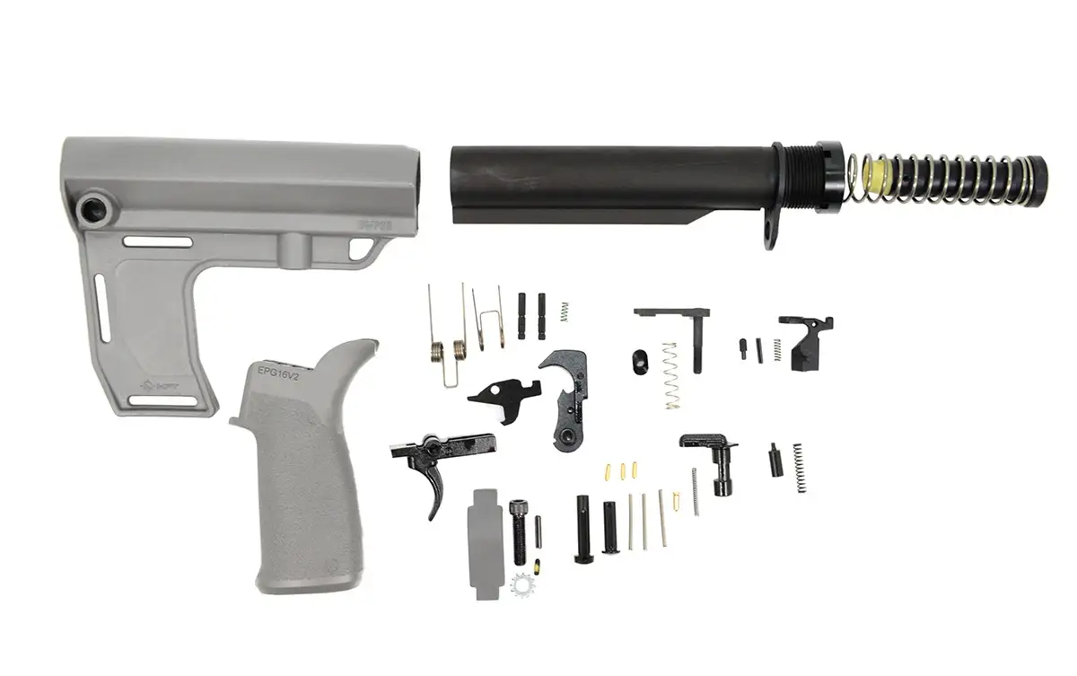 PSA MFT Battlelink Pistol Lower Build Kit, Gray