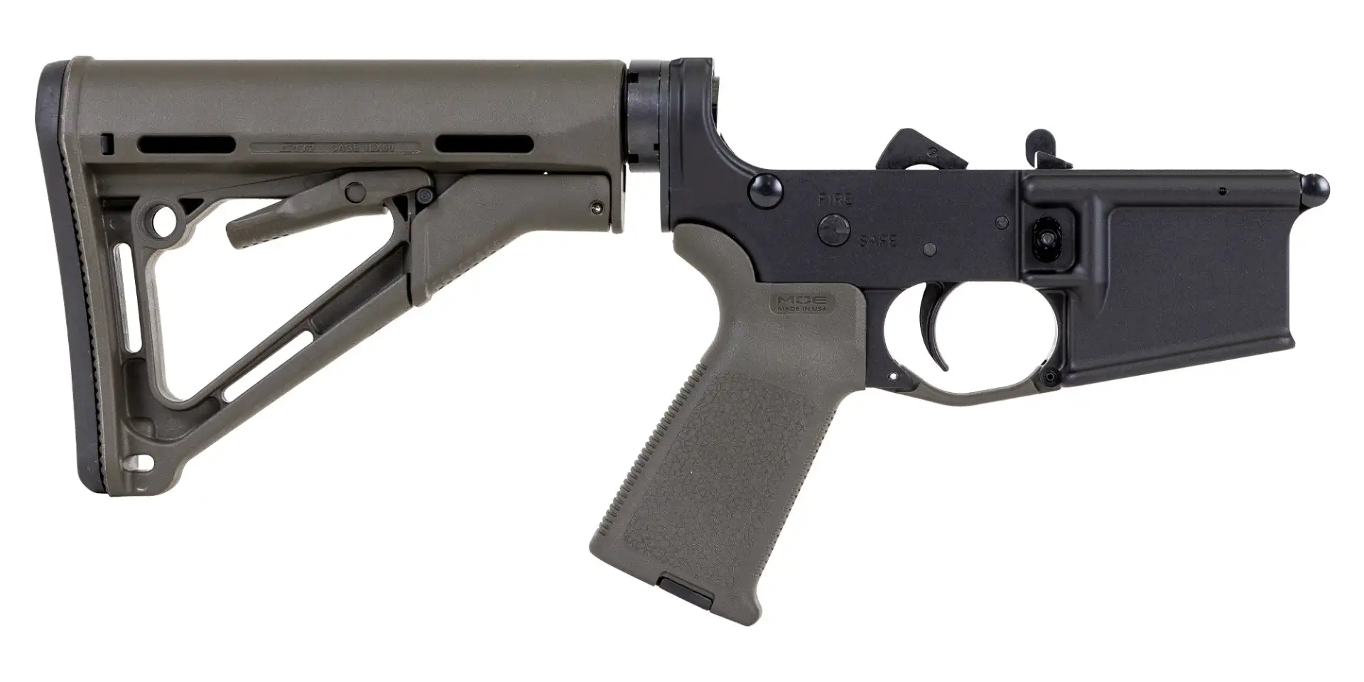 PSA AR-15 Complete CTR Stealth Lower, ODG