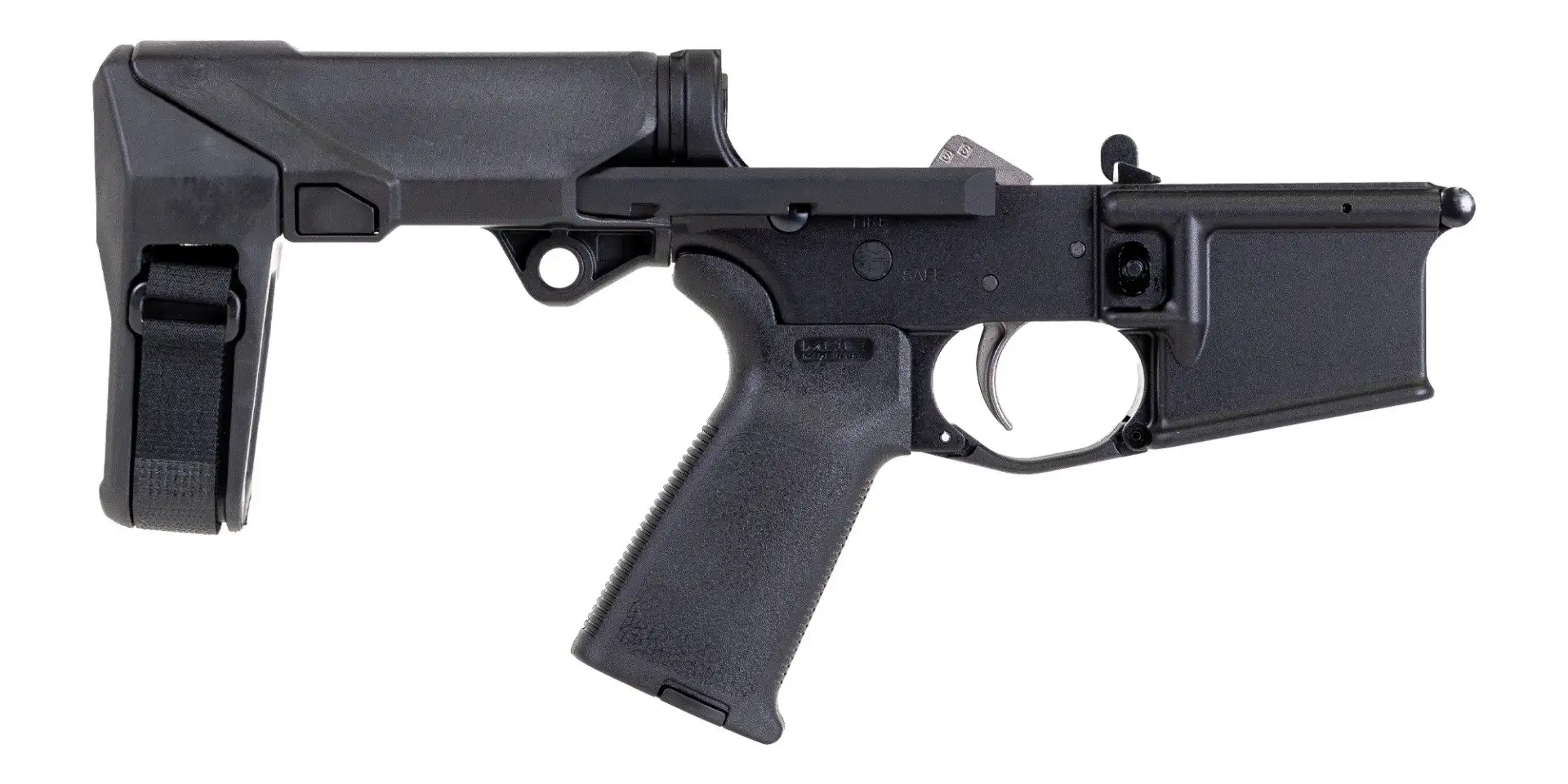 PSA AR-15 Complete MOE EPT Pistol Lower w/ HBPDW  Brace, Black