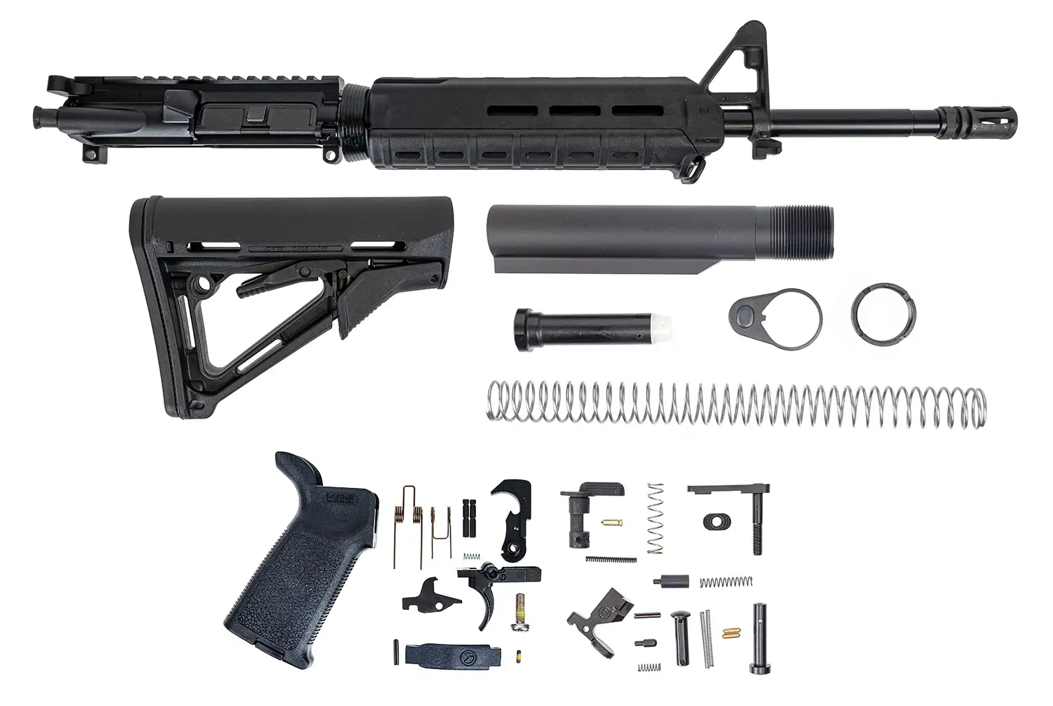 PSA 16" Midlength 5.56 NATO 1:7 Nitride MOE CTR Rifle Kit, Black