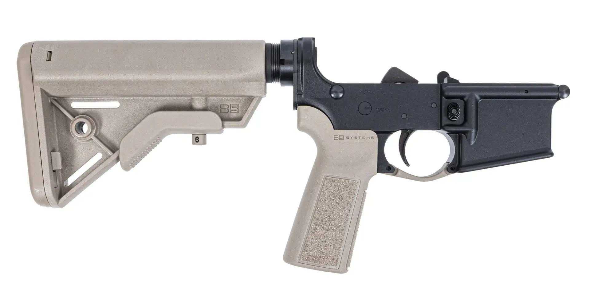 PSA AR15 Complete Lower B5 Bravo Stock, FDE