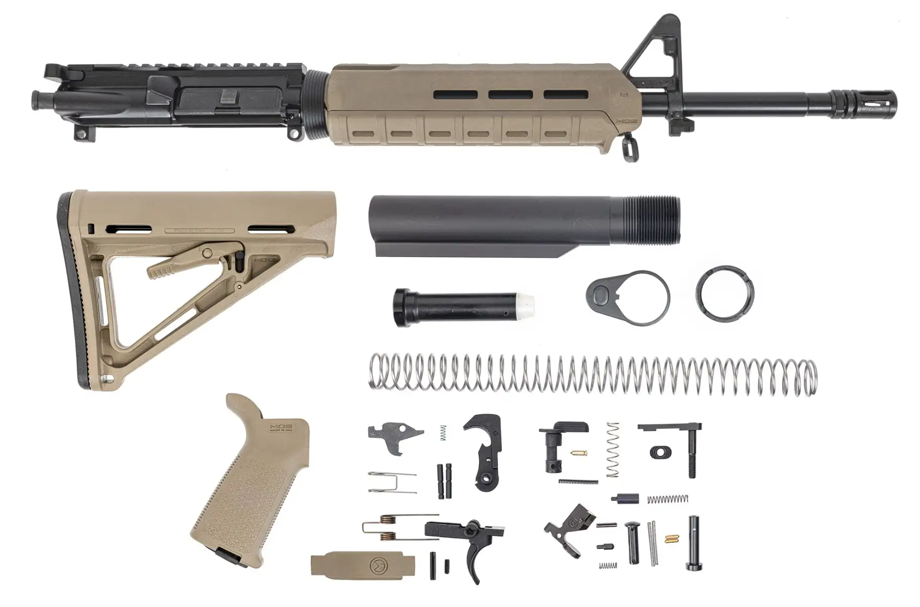 PSA 16" Midlength 5.56 NATO 1:7 Nitride MOE FDE Rifle Kit