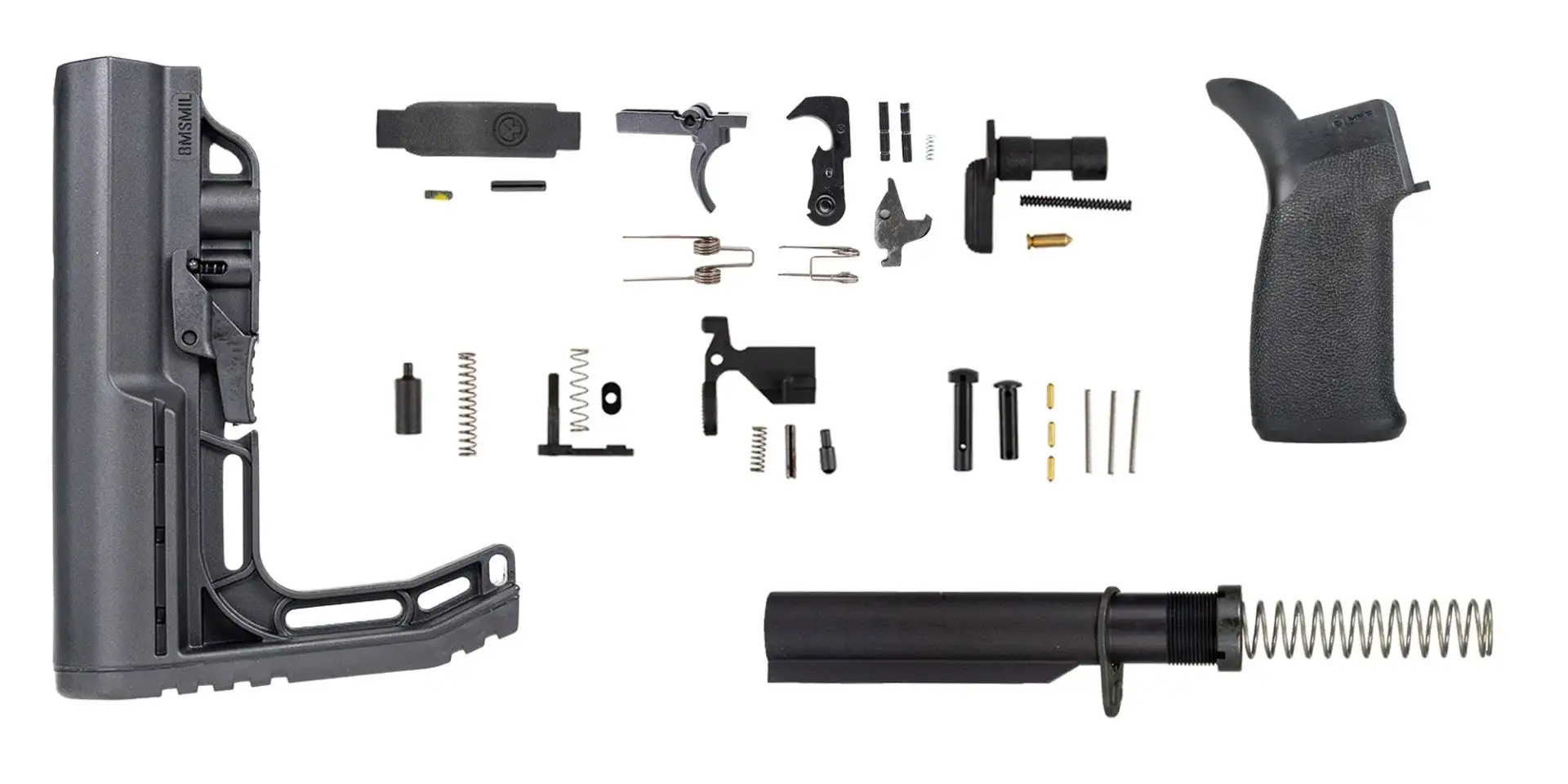 PSA MFT Minimalist Lower Build Kit, Black