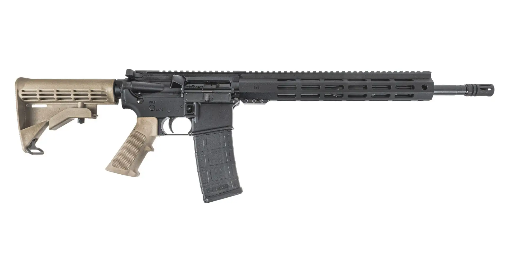 PSA PA-15 16" M4 Phosphate 5.56 NATO 1/7 Classic AR-15 Rifle with 13" Lightweight Hex M-LOK Rail, FDE