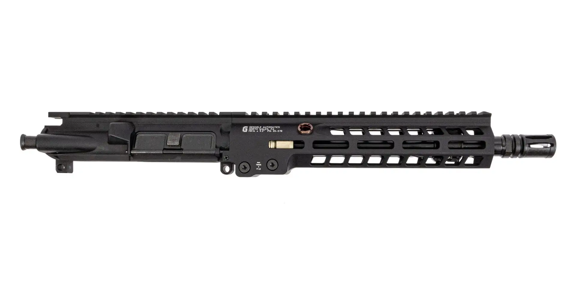 PSA 10.5" Carbine-Length .223 Wylde 1/8 Nitride Geissele 9.5" MK14 M-Lok Upper w/o BCG or CH