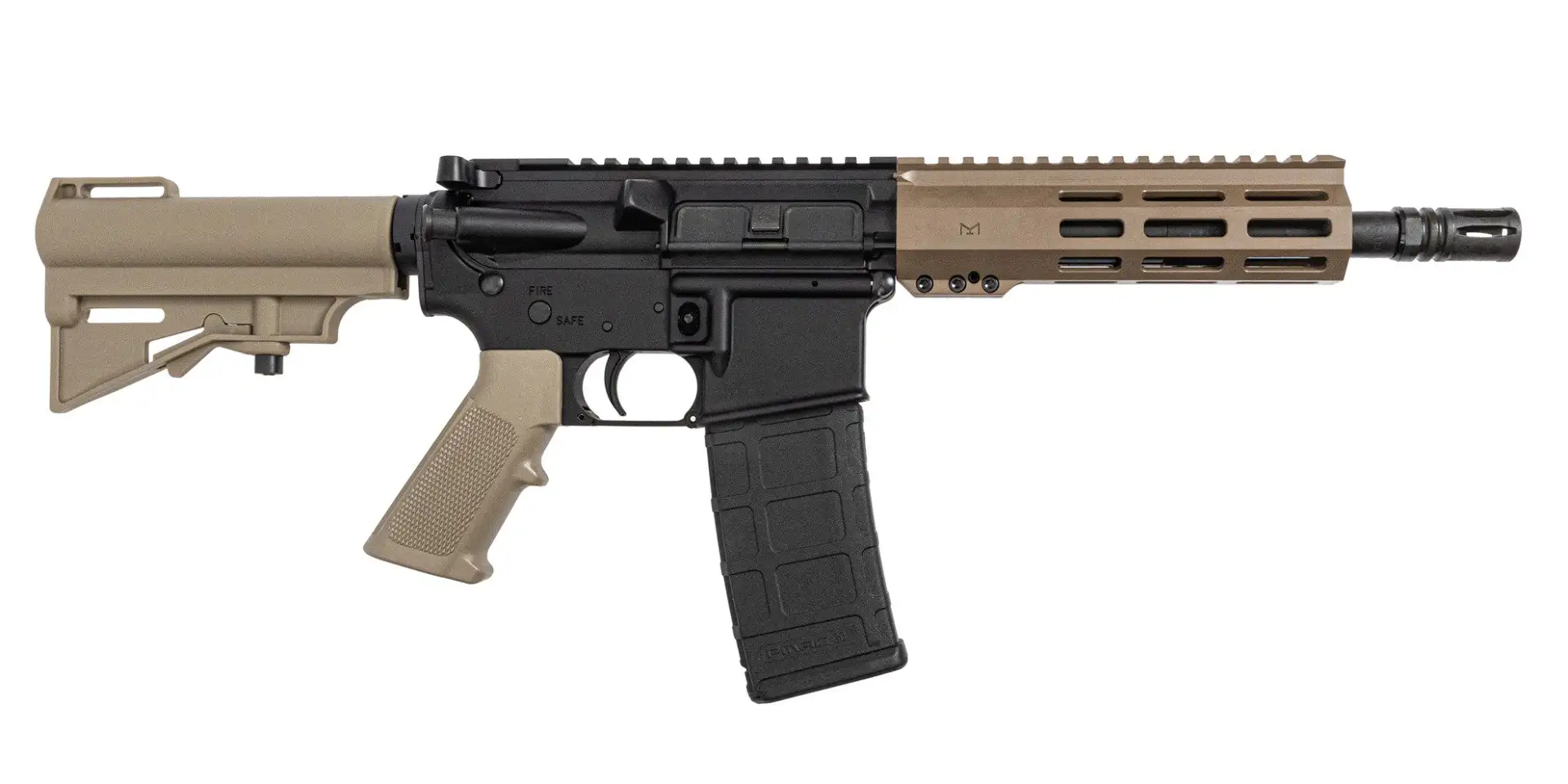 PSA 8.5" 300 Blackout Phos 7" Lightweight Hex M-Lok Classic HAR-15 Pistol, FDE