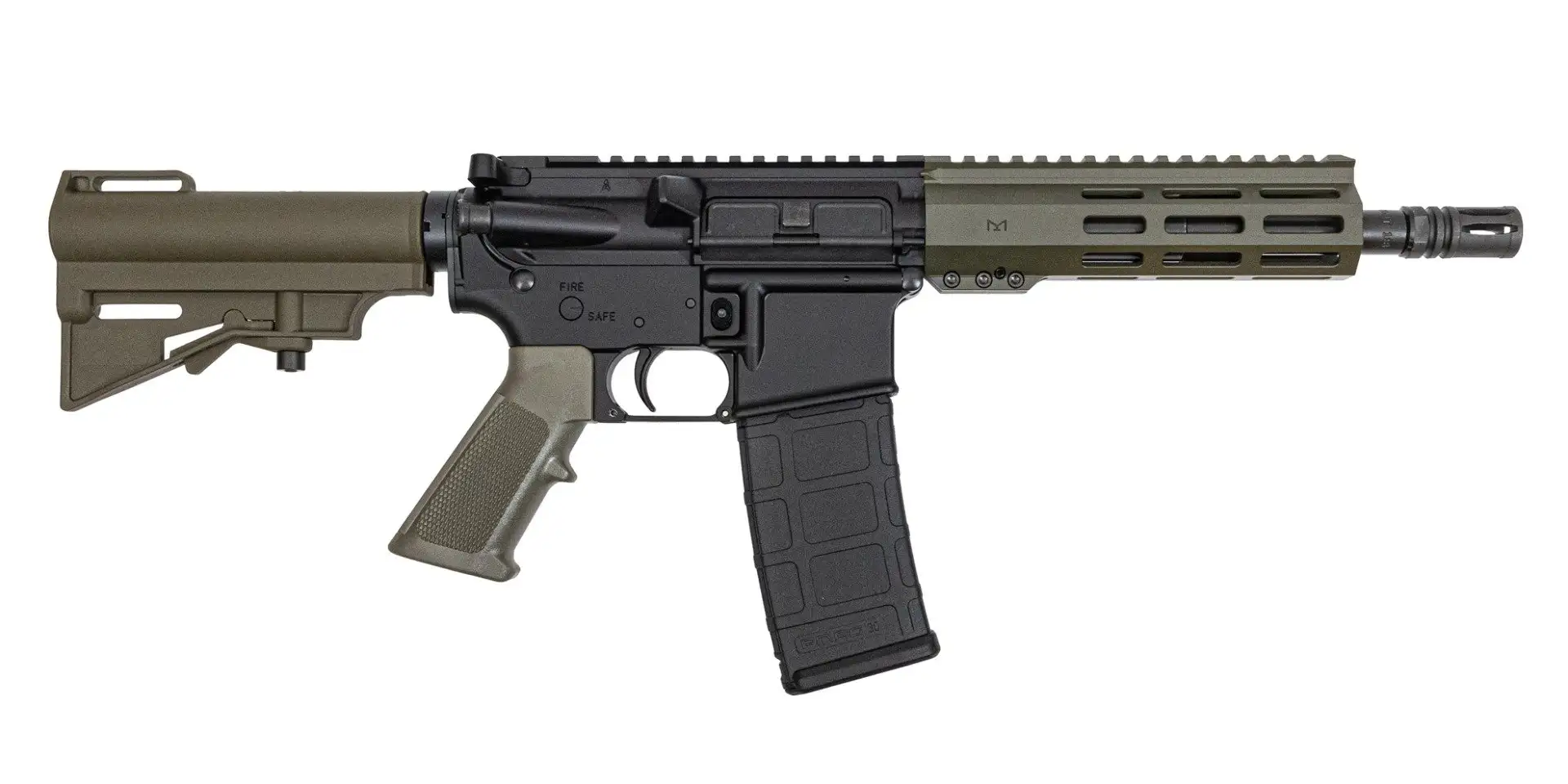 PSA 8.5" 300 Blackout Phos 7" Lightweight Hex M-Lok Classic HAR-15 Pistol, ODG