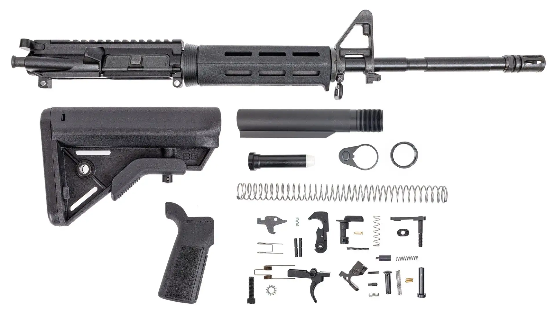 PSA 16" M4 Carbine-Length 5.56 NATO 1:7 Nitride B5 MLOK Rifle Kit, Black