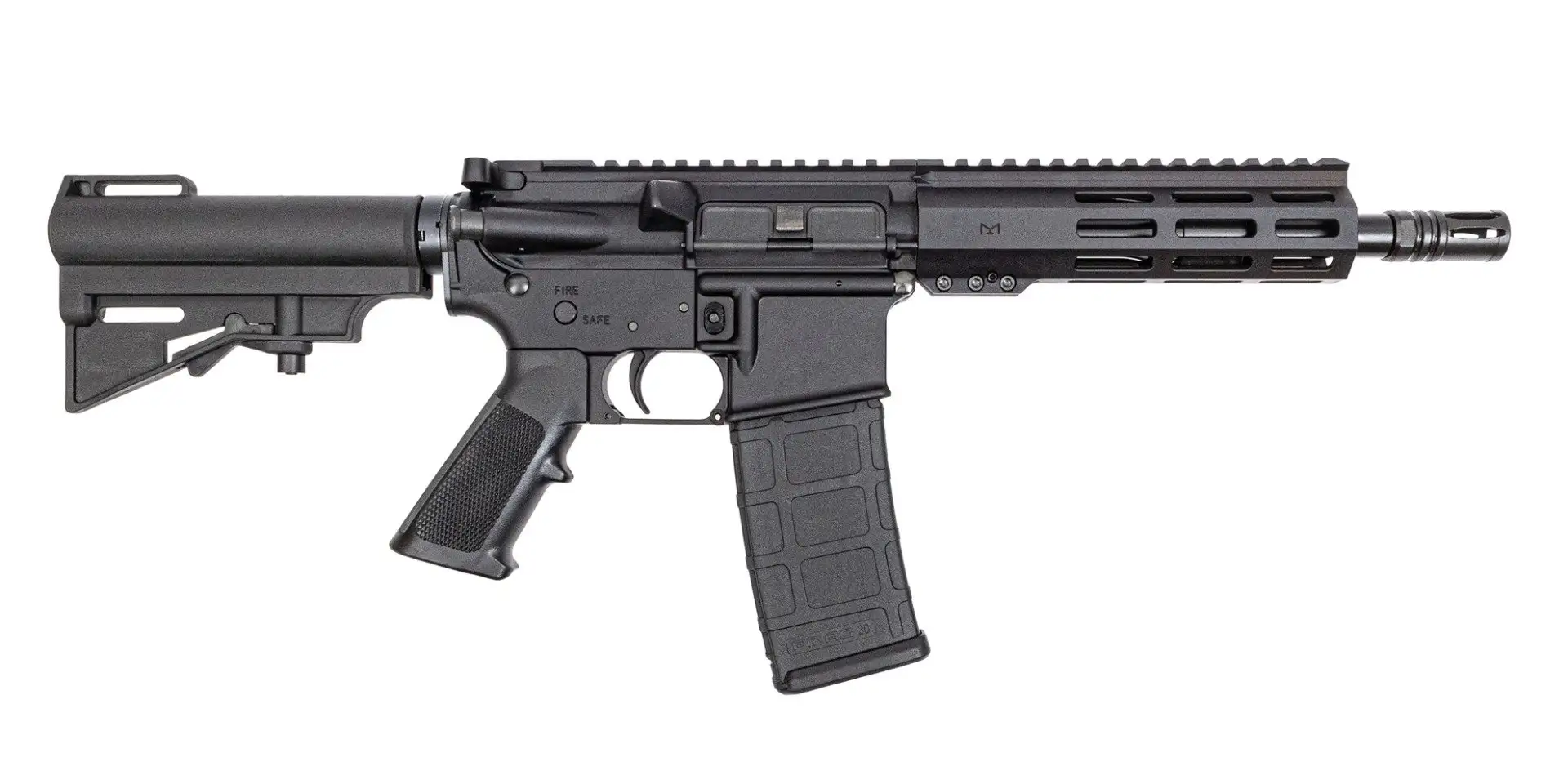 PSA 8.5" 300 Blackout Nitride 7" Lightweight Hex M-Lok Classic HAR-15 Pistol, Black