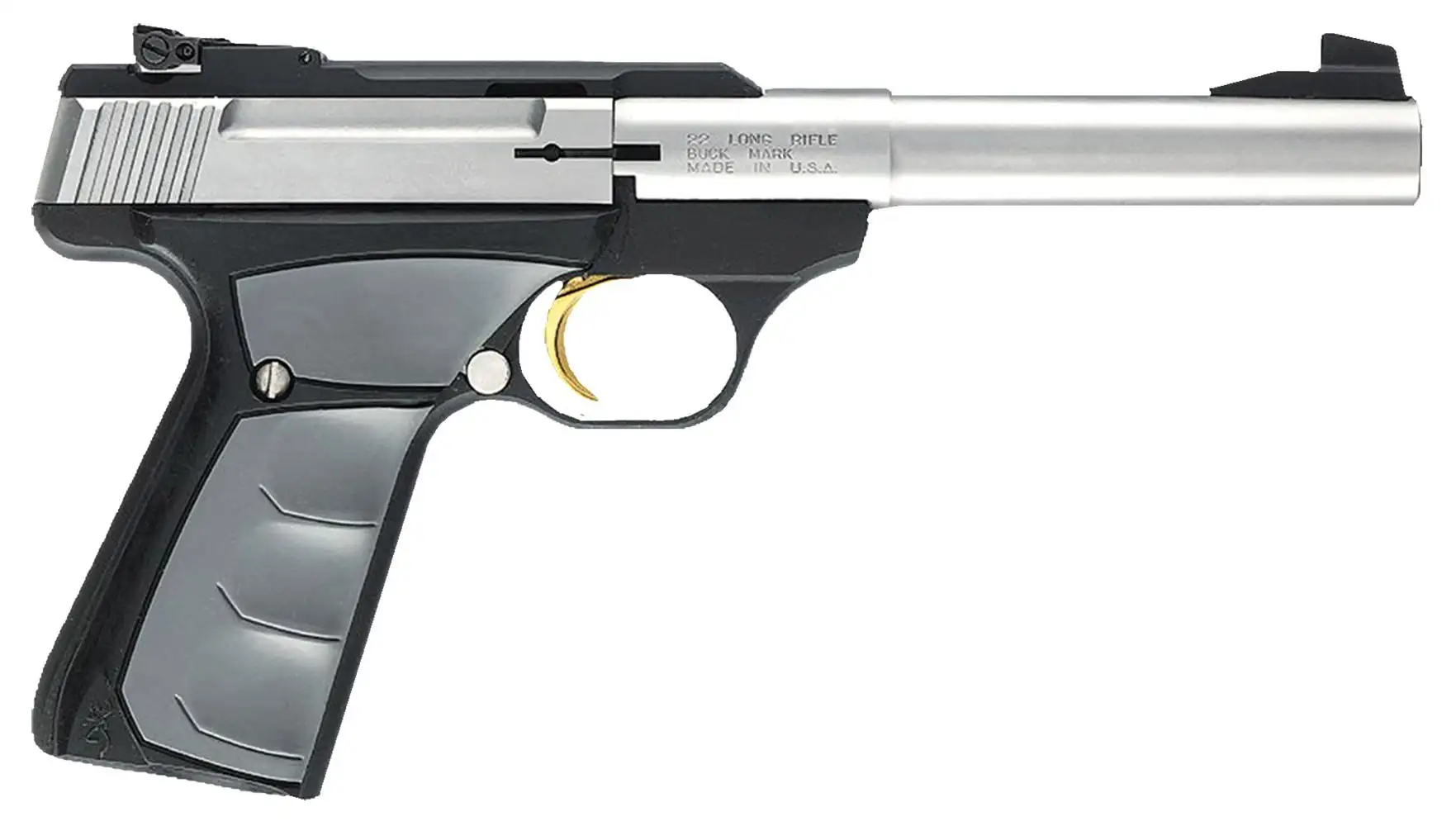Browning Buck Mark Camper Stainless UFX CA Compliant 22 LR Pistol 10 Round Blowback, Black - 051483490
