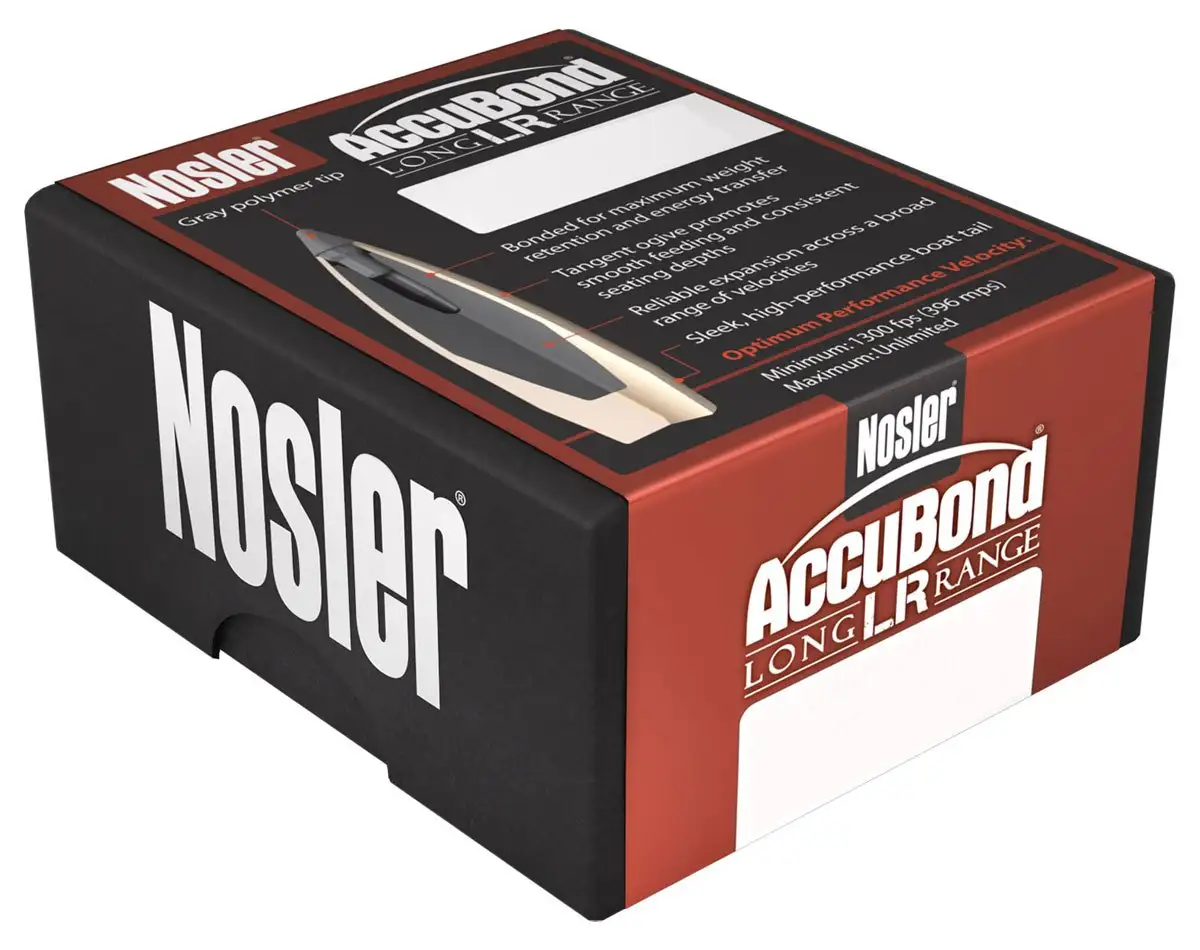 Nosler Trophy Grade 6.5 Creedmoor 129 grain AccuBond Long Range Rifle Ammo, 20/Box - 60091