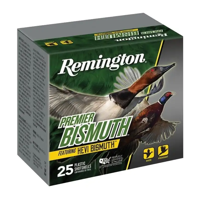 Largeriflesprimers.com 4 Remington Premier Bismuth Waterfowl 12 Gauge 2.75" #2 1.25 oz - 25rds - R20503