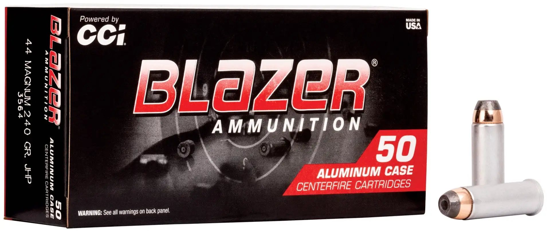 Kanesgunshops.net 4 CCI Blazer 44 Magnum 240gr JHP Aluminum Cased Ammunition 50rds - 3564