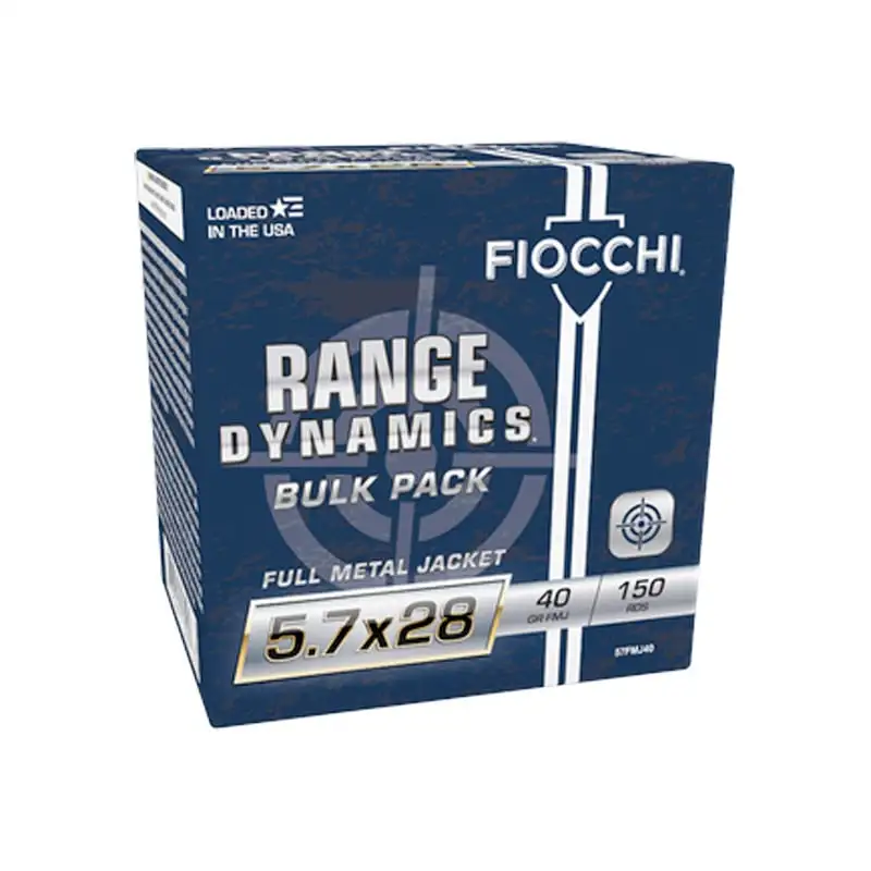Fiocchi 5.7x28mm 40gr Ammo 150rds - 57FMJ40