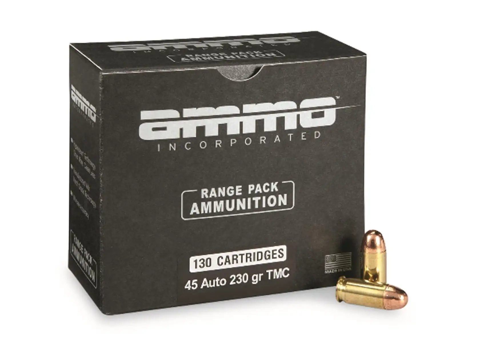Ammo Inc  .45 ACP Ammo 230gr TMC 130rd Range Pack - 45230TMC-A130