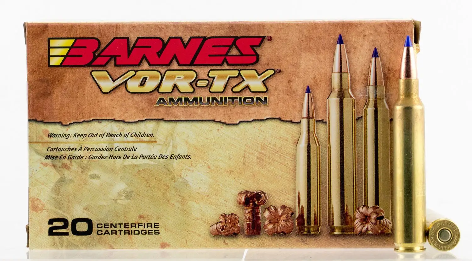 Usahornadyammostore.com 4 Barnes Bullets VOR-TX 180 gr Tipped TSX Boat Tail .300 RUM Ammo, 20/box - 21539
