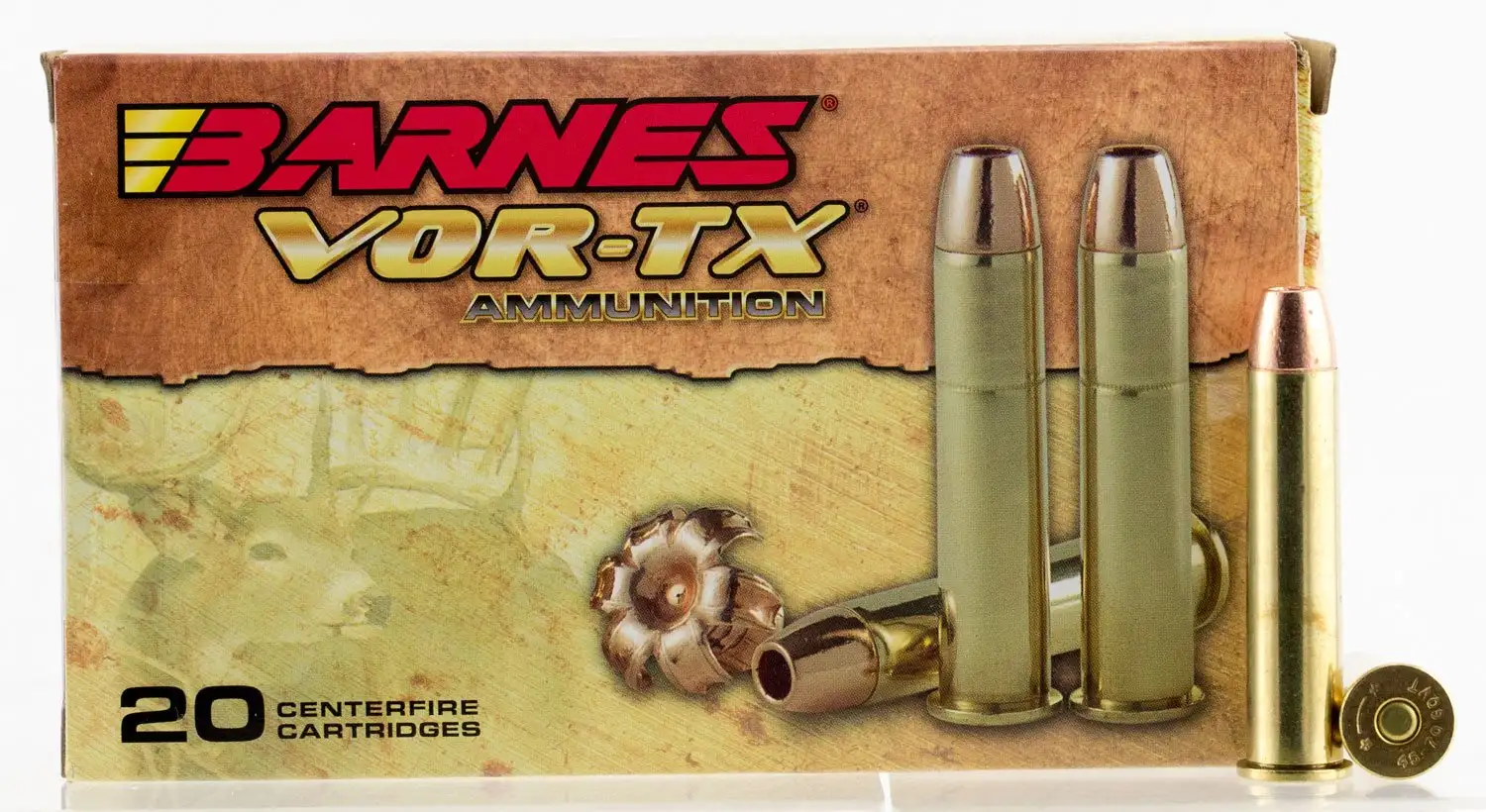 Tacticalgunnershop.com 4 Barnes Bullets VOR-TX 300 gr TSX Flat Nose .45-70 Ammo, 20/box - 21579
