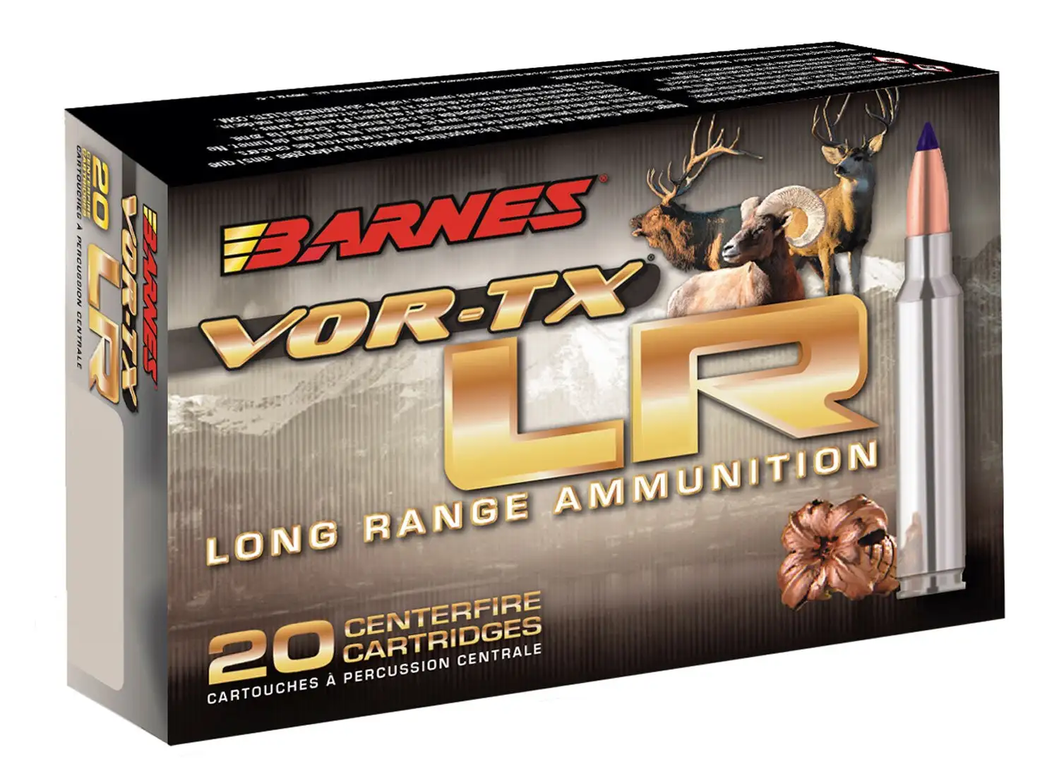 Marlinamericafirearms.com 4 Barnes Bullets VOR-TX 7mm Rem Magnum Ammo LR 139 gr LRX Boat Tail, 20/box - 28981