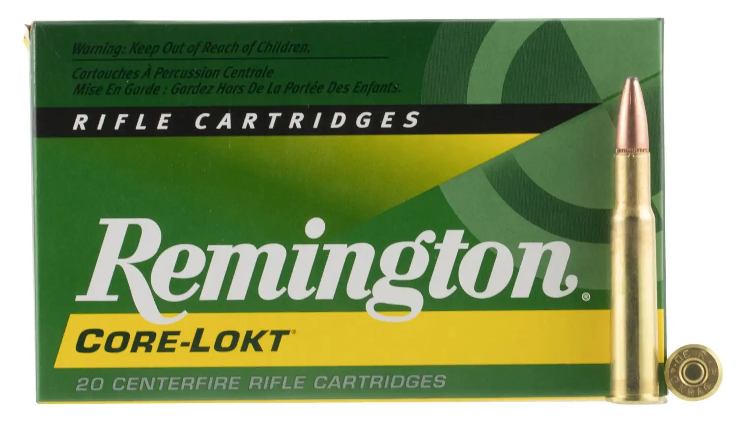 Marlinfirearms-shop.com 4 Remington Core-Lokt 180 gr Pointed Soft Point .30-40 Krag Ammo, 20/box - R30402