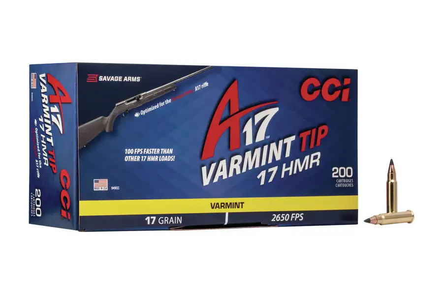 Cordygunshop.com 4 CCI A17 17 gr Tipped Varmint 17 HMR Ammunition 200 Rounds - 949CC