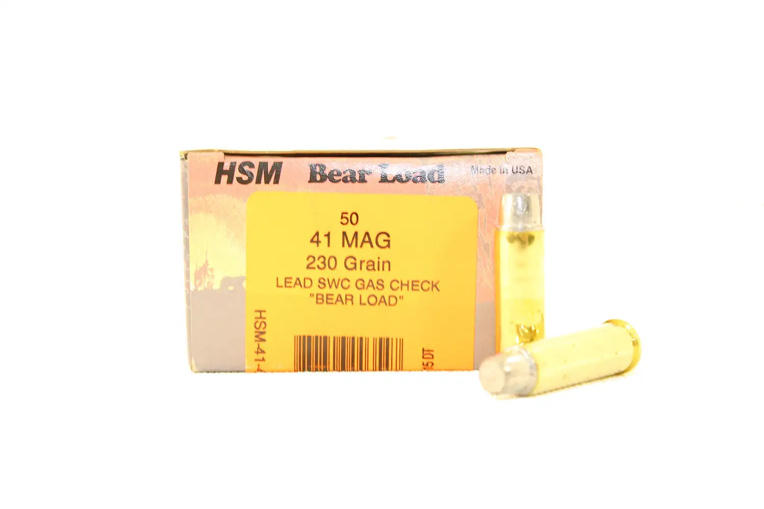 HSM 41 Magnum 230gr SWC-GC Bear Load Ammunition 50rds - HSM-41-4-N