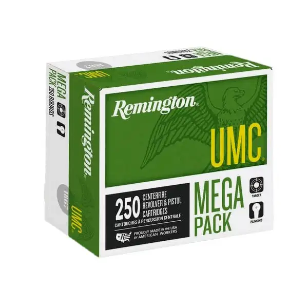 Midwestshooterssupply.net 4 Remington UMC 9mm Bulk Ammo 115 Grain FMJ, 250rds - 23777
