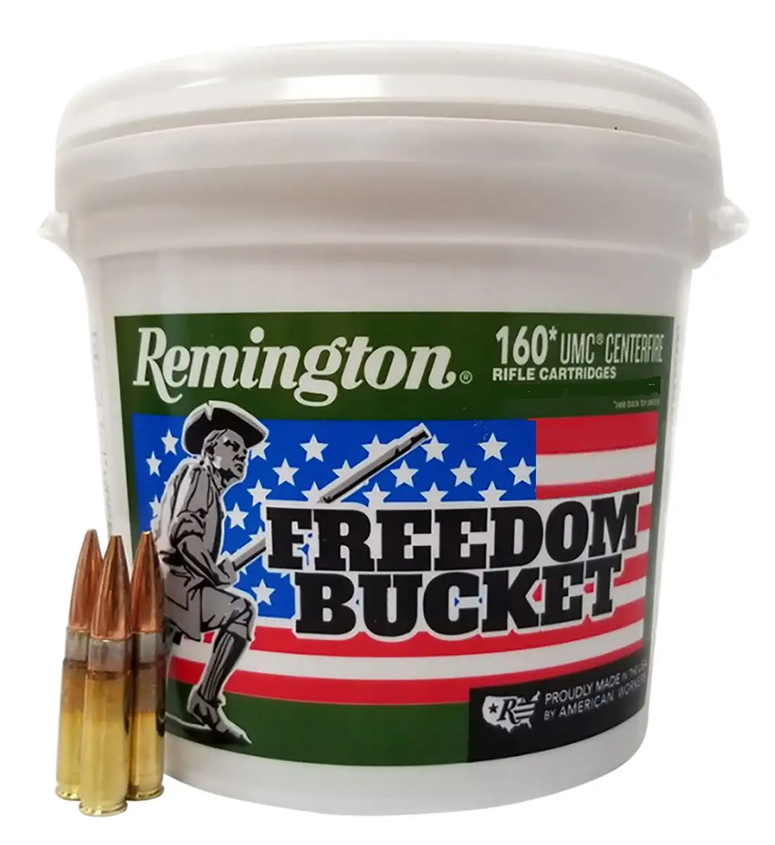Remington UMC Freedom Bucket 150 gr FMJ 300 Blackout Ammunition, 160 Rounds - L300AAC2BC