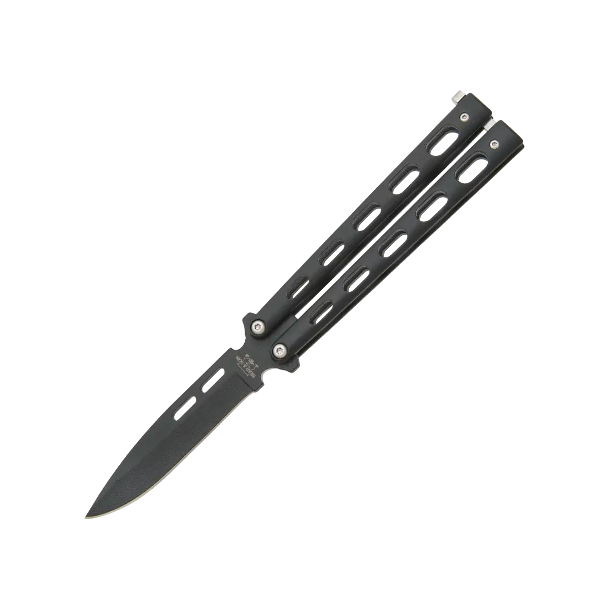 Bear & Son 5" Black Butterfly 1095 Powder Coated Spear Point Blade Bear & Son 5" Black Butterfly 1095 Powder Coated Spear Point Blade