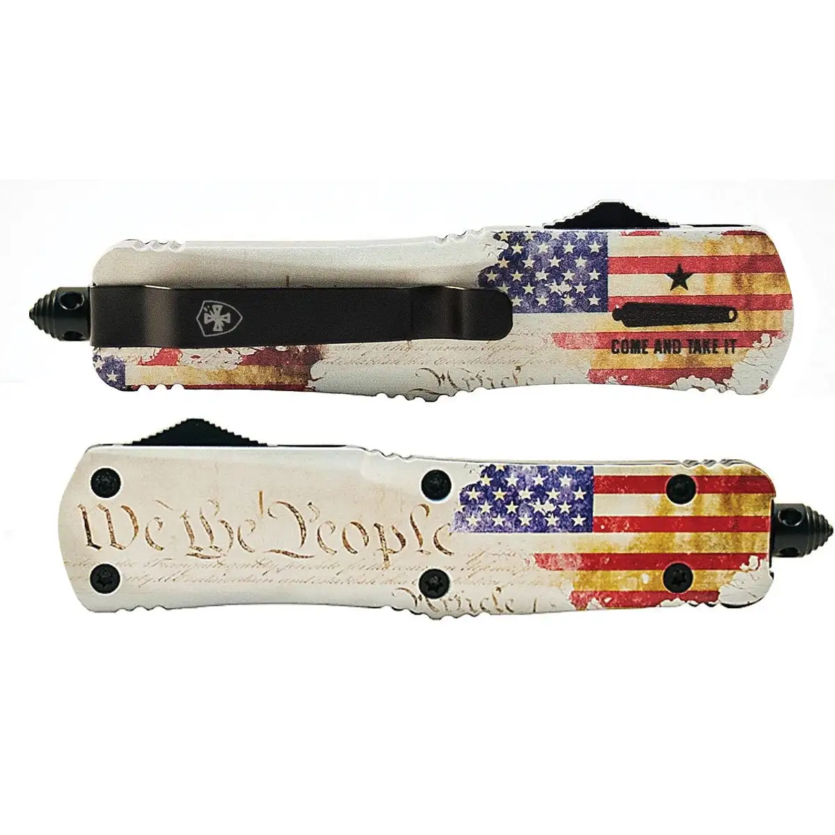Templar Knife We The People Small OTF Knife Dagger, White - S-WTP-13-1 Templar Knife We The People Small OTF Knife Dagger, White - S-WTP-13-1