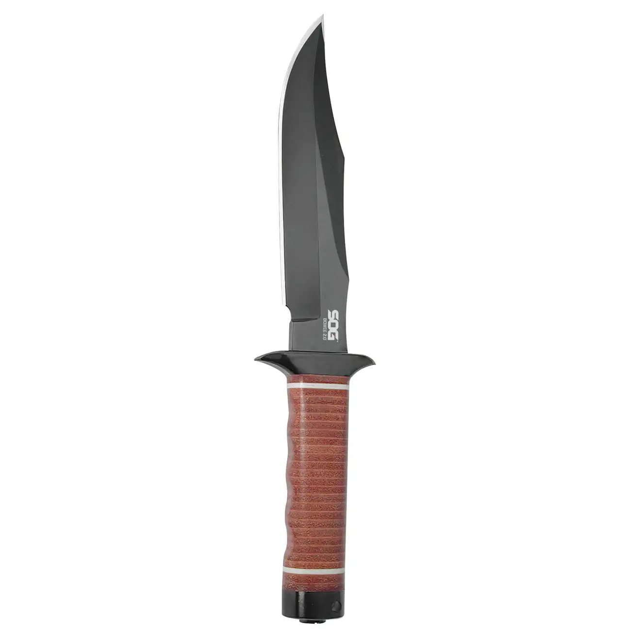 SOG Knives Bowie 2.0, Fixed Blade Knife, Clip Point, Brown - SOGS1T-L SOG Knives Bowie 2.0, Fixed Blade Knife, Clip Point, Brown - SOGS1T-L