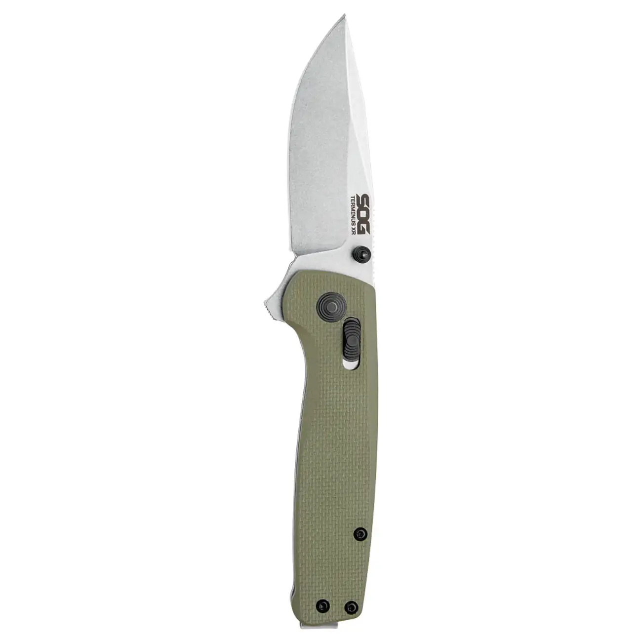 SOG Knives Terminus XR Folding Knife Clip Point, Olive Drab/Stonewash - SOGTM1022-BX SOG Knives Terminus XR Folding Knife Clip Point, Olive Drab/Stonewash - SOGTM1022-BX