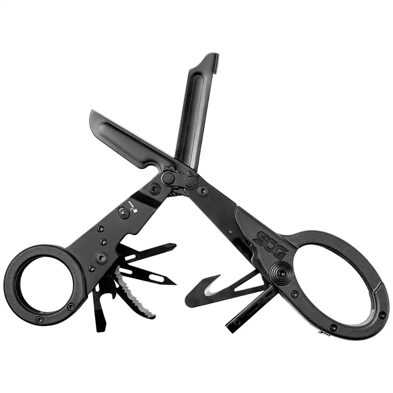 SOG Knives Parashears Stainless Steel 11-Tool Multi Tool, Black Oxide - 23-125-01-43 SOG Knives Parashears Stainless Steel 11-Tool Multi Tool, Black Oxide - 23-125-01-43