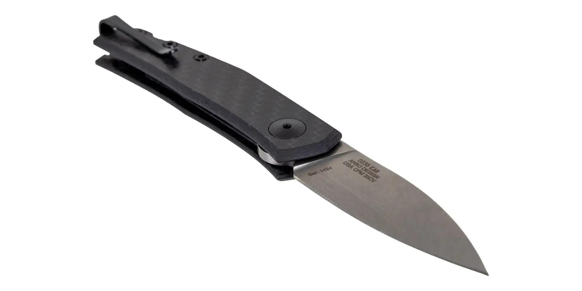 Zero Tolerance Anso 2.6" Spear Point Folding Knife, Carbon Fiber/Stonewash - 0235 Zero Tolerance Anso 2.6" Spear Point Folding Knife, Carbon Fiber/Stonewash - 0235