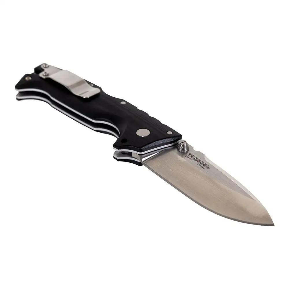 Cold Steel AD-10 Folding Knife Dependable Drop Point Blade in Sleek Black - CS-28DD Cold Steel AD-10 Folding Knife Dependable Drop Point Blade in Sleek Black - CS-28DD