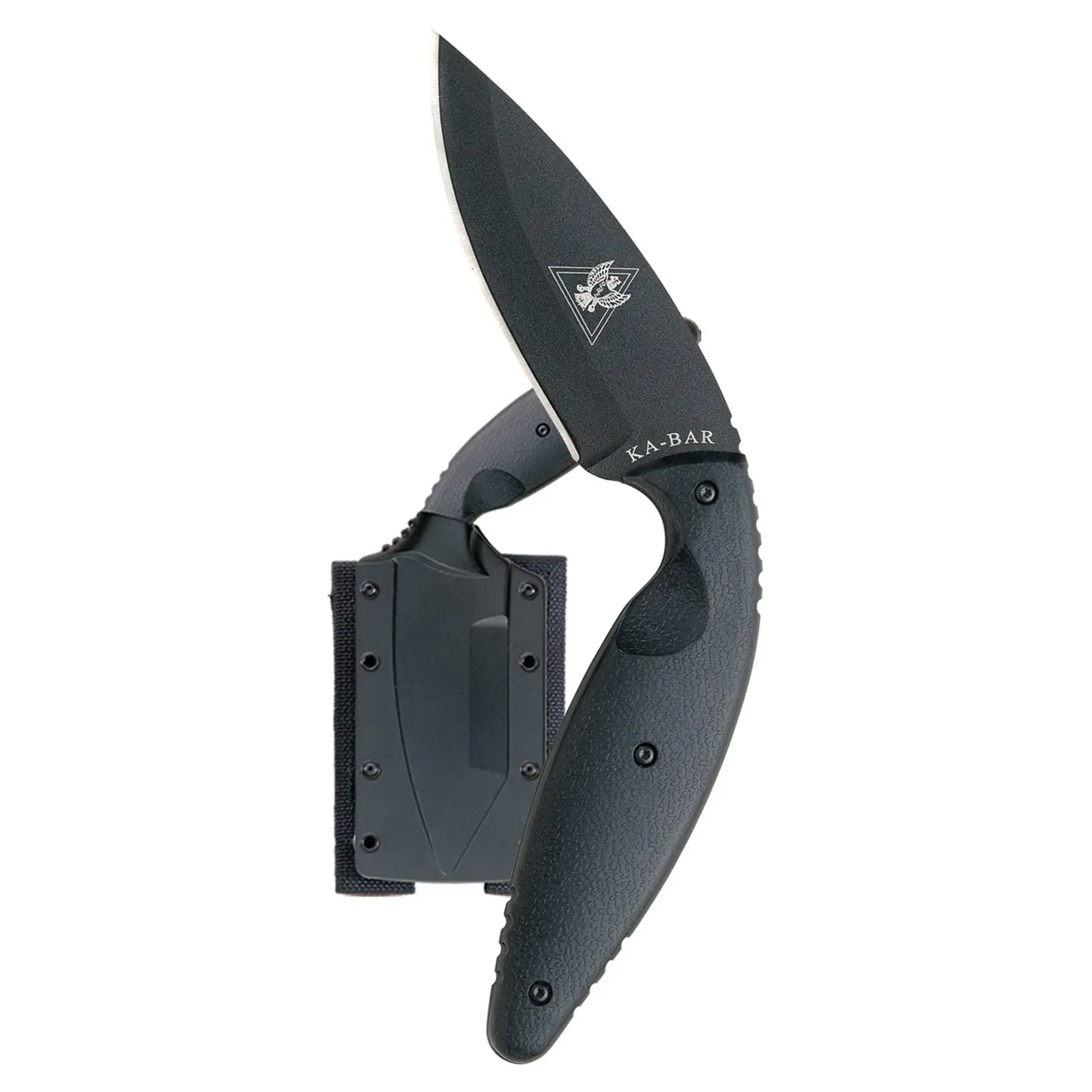 KA-BAR Large TDI Drop Point Fixed Blade Knife, 3.688", Black - 1482 KA-BAR Large TDI Drop Point Fixed Blade Knife, 3.688", Black - 1482