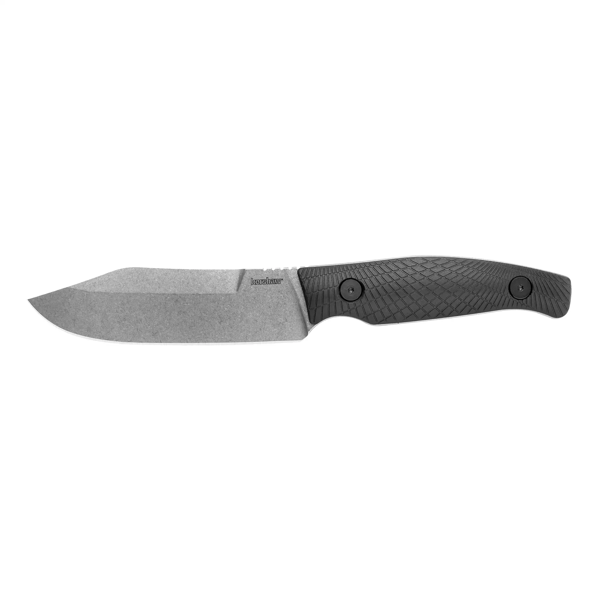 Kershaw Camp 5 4.75" Clip Point Fixed Blade Knife, Silver - 1083 Kershaw Camp 5 4.75" Clip Point Fixed Blade Knife, Silver - 1083