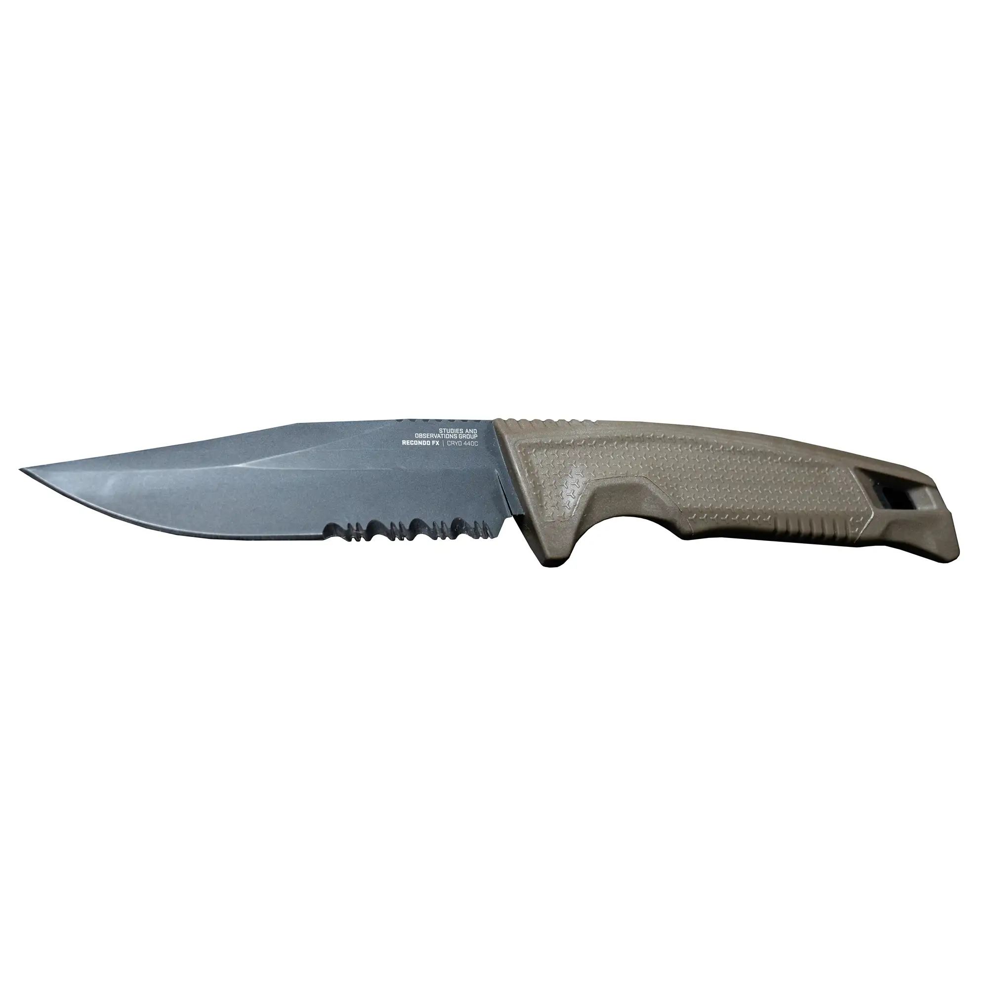SOG Knives Recondo 4.6" Clip Point Fixed Blade Knife, Black - SOG17220457 SOG Knives Recondo 4.6" Clip Point Fixed Blade Knife, Black - SOG17220457
