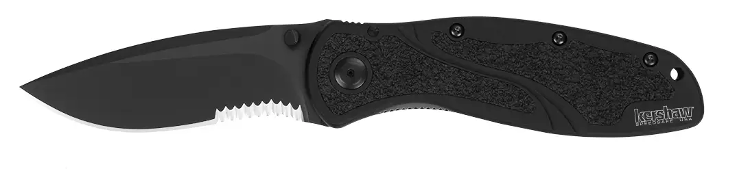 Kershaw Blur Black Serrated Knife Kershaw Blur Black Serrated Knife
